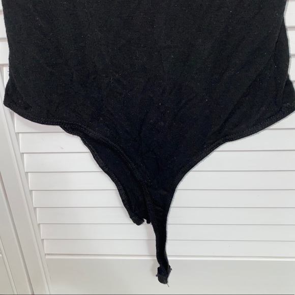 Garage Black Crossbody V-Neck Bodysuit - Picture 3 of 6